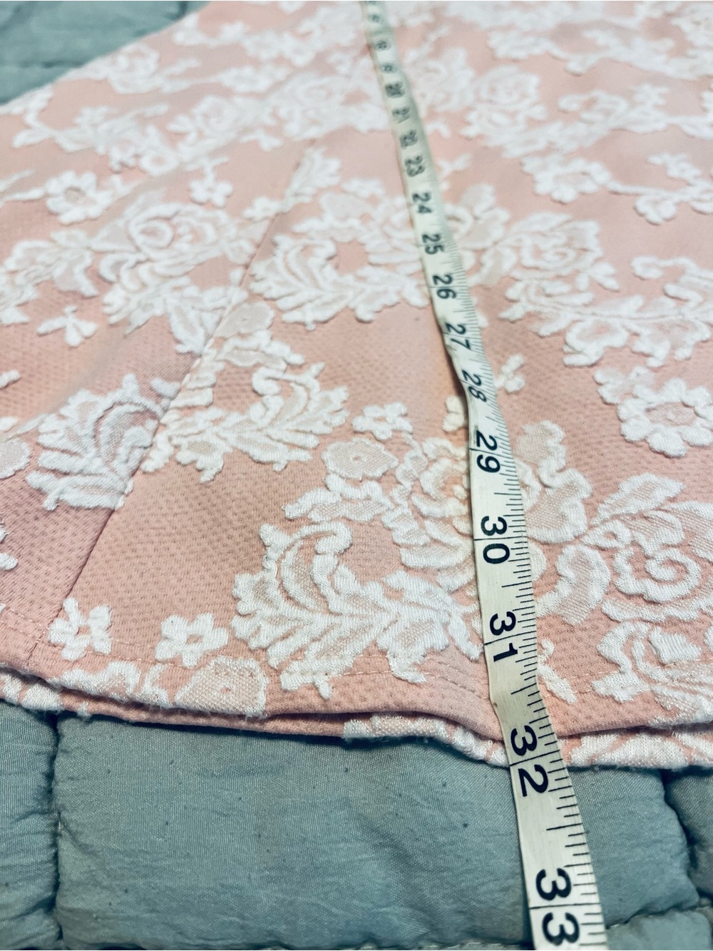 Ultra Flirt Pink & White Floral Fit-and-Flare Midi Dress - Picture 5 of 6